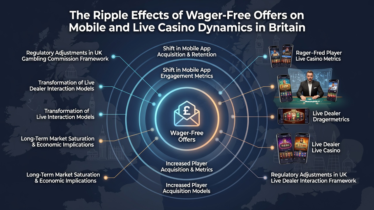 Live casino dealer table with players participating via mobile devices in a British gaming venue