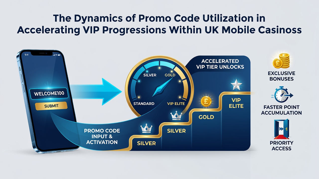 Mobile casino screen showing VIP tier progress after promo code redemption