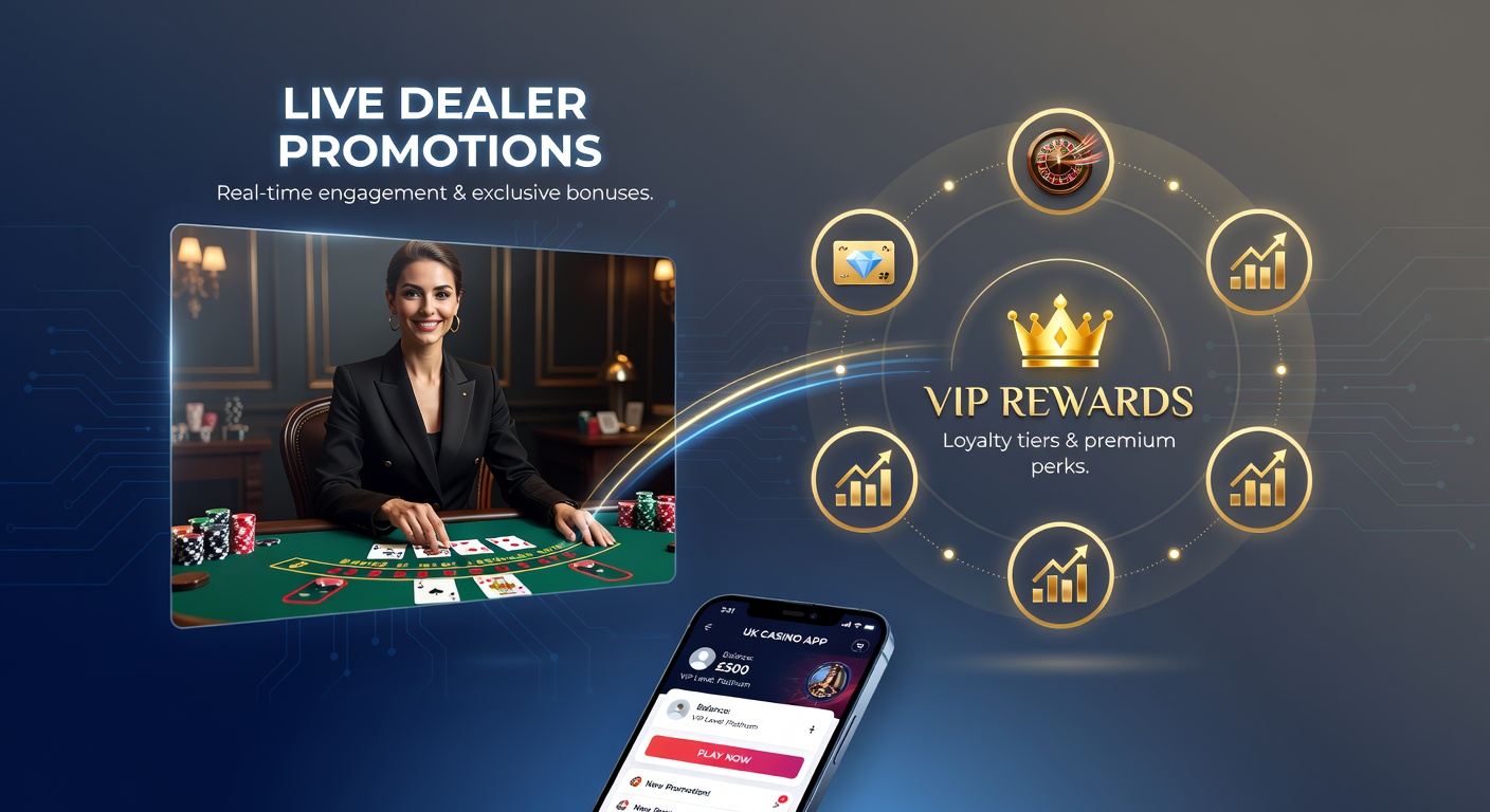 Players engaging with live dealer tables on UK casino apps while earning VIP tier rewards
