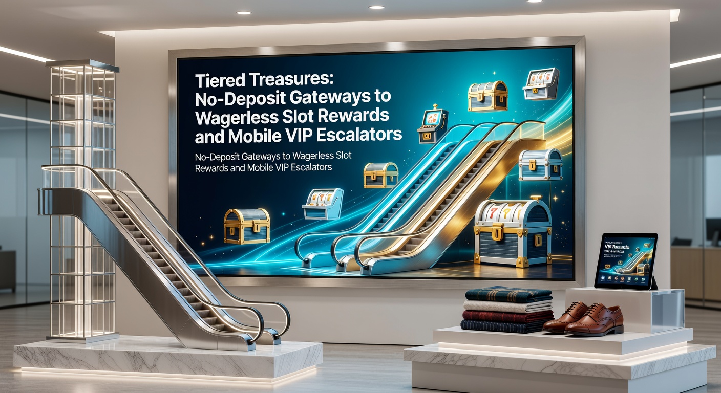Mobile screen capturing a VIP escalator progression in a UK casino app, featuring wagerless slot rewards and tiered treasure chests unlocking bonuses