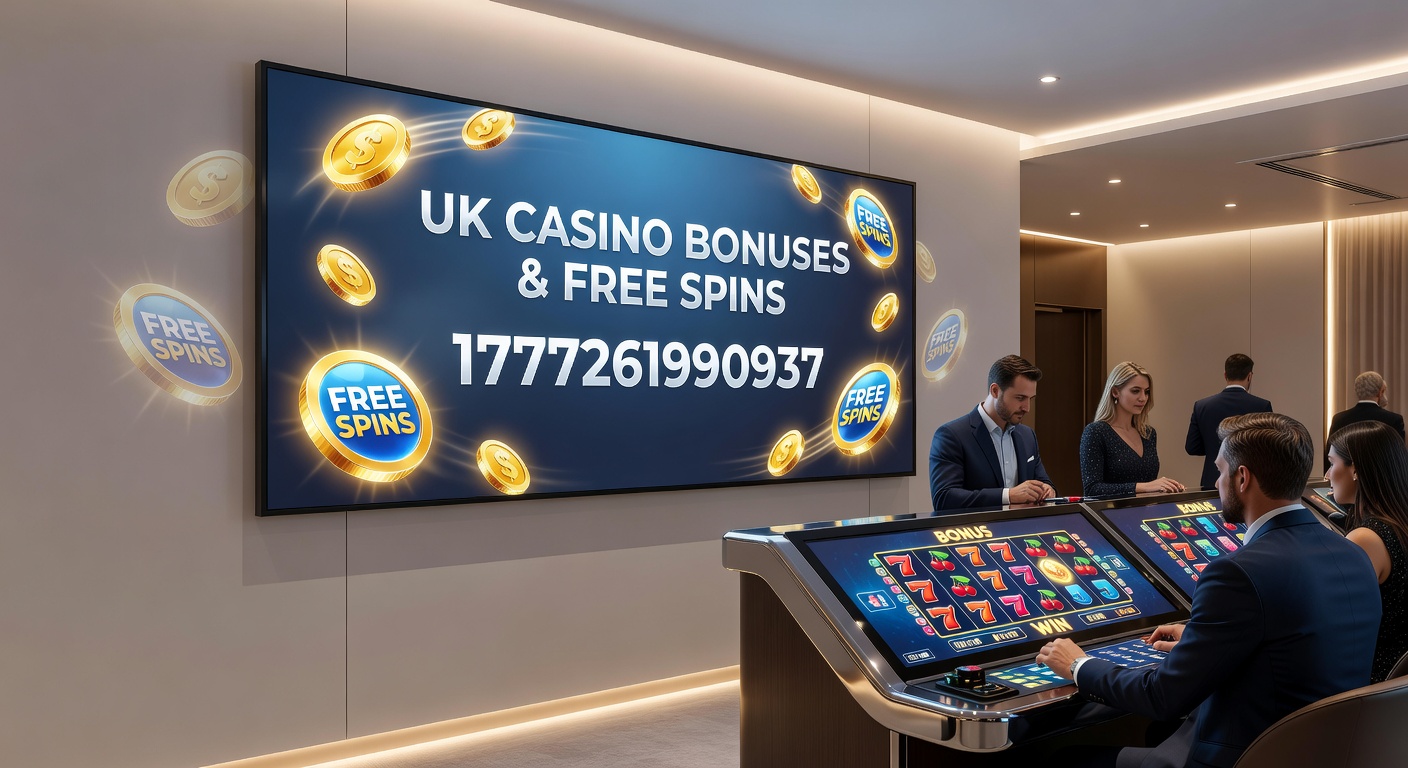 Close-up of a smartphone screen displaying a casino app with active free spins bonus notification and colorful slot graphics